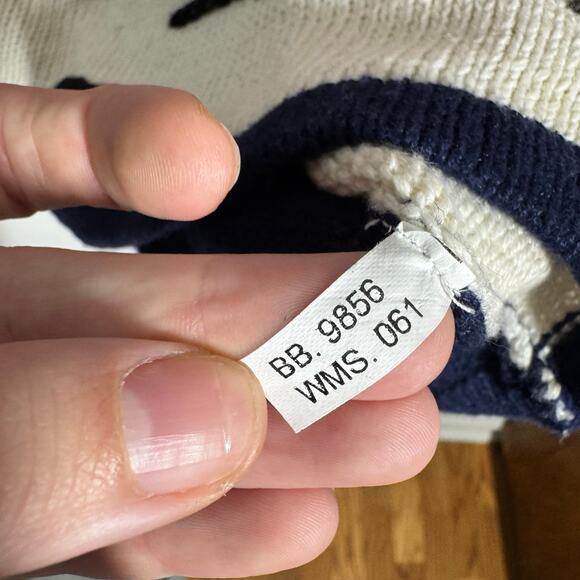 VINTAGE 90s Bobbie Brooks Schnauzer Cardigan L Cottagecore Knit Sweater Vest - Picture 6 of 9